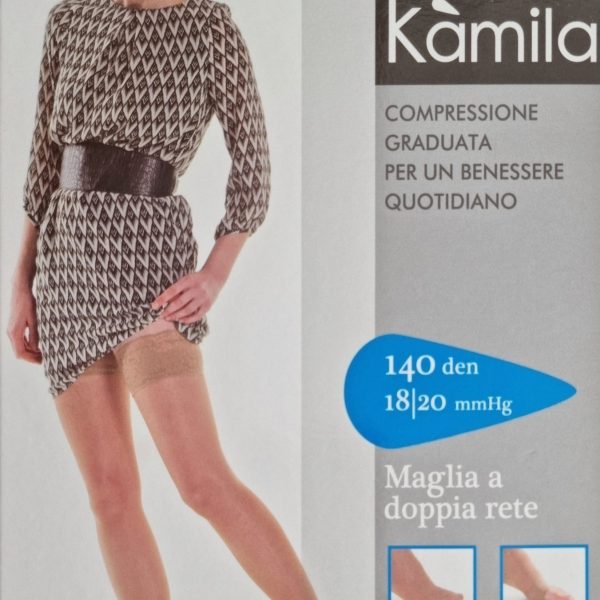 Kamila® compressiepanty - steunpanty - steunkousen - compressiekousen - hold-up -Up 140 maat 1 (kleur Visone) Microvezel, Antibacterieel – 18/20 mmhg 140 den