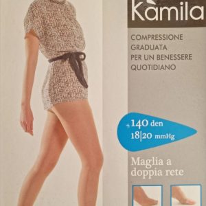 Kamila® figuurcorrigerende compressiepanty - steunpanty - steunkousen - compressiekousen - Over 140 maat 2 (kleur Playa) Microvezel, Antibacterieel – 18/20 mmhg 140 den